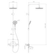 Душова система з термостатом для ванни колонна Volle SISTEMA E 1580.090201 1580.090201 фото 2