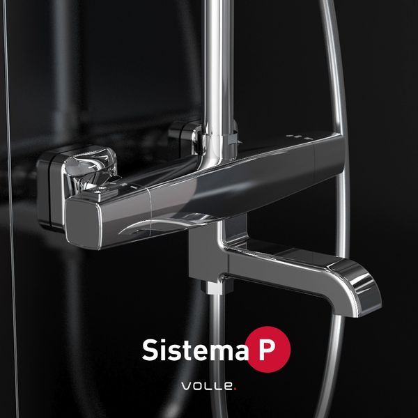 Душова система з термостатом для ванни колонна Volle SISTEMA P 1584.090501 1584.090501 фото