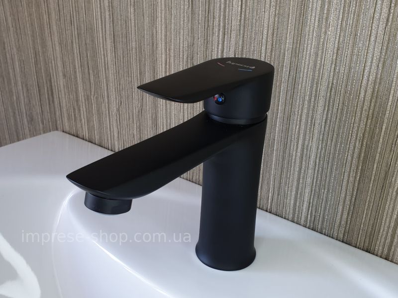 Черный набор смесителей для ванны матовый Imprese VACLAV black016 фото
