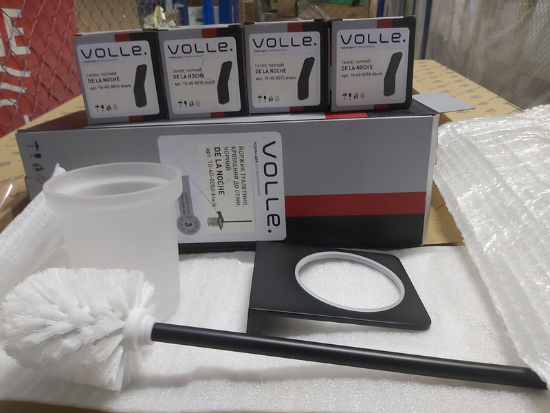 Solo DE LA NOCHE чорна щітка для унітаза йоржик для туалета, Volle 2510.250104 2510.250104 фото