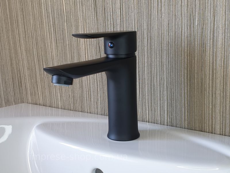 Черный набор смесителей для ванны матовый Imprese VACLAV black017 фото