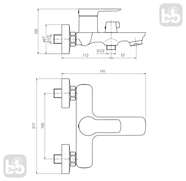 Черный набор смесителей для ванны и кухни Volle Libra set203 фото