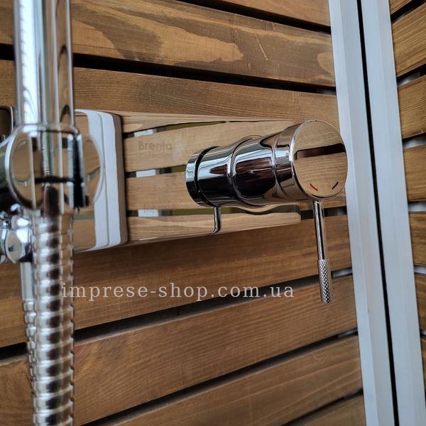 Imprese BRENTA хром. Гигиенический душ с смесителем на панели (врезной). ZMK071901122 ZMK071901122 фото