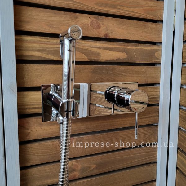 Imprese BRENTA хром. Гигиенический душ с смесителем на панели (врезной). ZMK071901122 ZMK071901122 фото