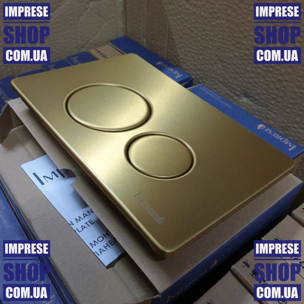 Золота Змивна кнопка клавіша сатін для інсталляції Imprese i7111SG i7111SG фото
