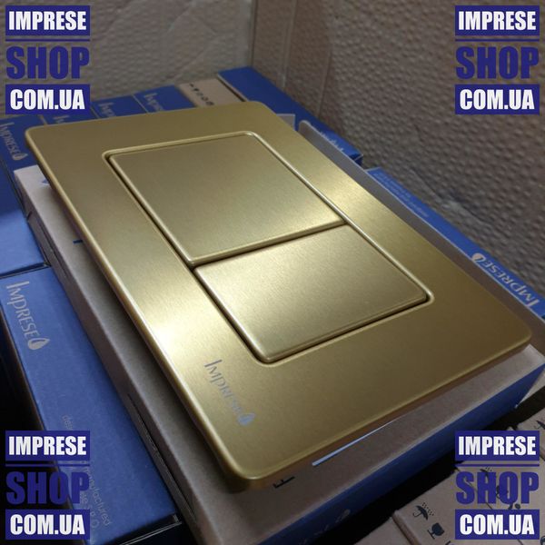 Кнопка смыва клавиша золото сатин для инсталляции Imprese i7112SG i7112SG фото