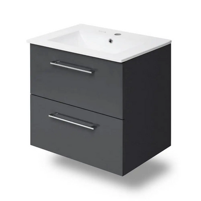 Шкафчик 60см серый с умывальником Imprese VALTICE f3202G f3202G фото