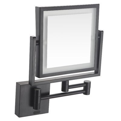 Черное зеркало косметическое с подсветкой ик-датчик квадратное Volle 2500.280604 2500.280604 фото