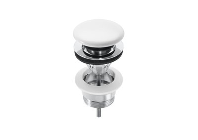 Білий Донний клапан для умивальника і біде, універсальний. Roca Aqua A505401100 A505401100 фото