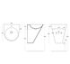 Умывальник 48см подвесной моноблок, Volle OLIVA 13-45-151 13-45-151 фото 2
