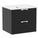 Черный шкафчик 70см с умывальником Imprese NOVA VLNA M f32703B f32703B фото 1