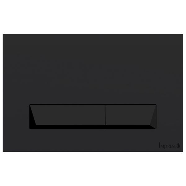 PAN Laska Black Soft Touch черная кнопка смывная клавиша IMPRESE i8040B i8040B фото