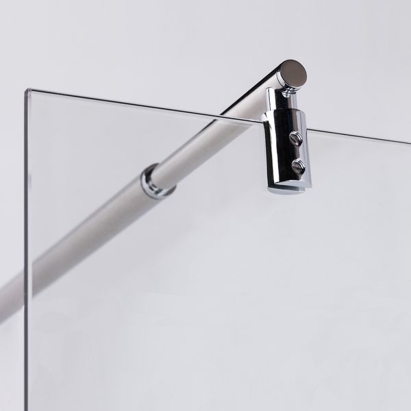 Тримач душового скла до стіни, регулюємий 75-120 см, Volle 18-05-75120 18-05-75120 фото