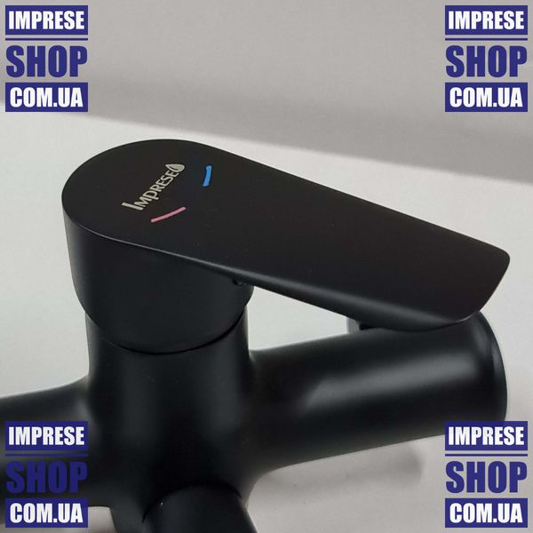 Imprese VACLAV чорний мат. Змішувач для ванни, довгий вилив: 350 мм. f03206410AB f03206410AB фото