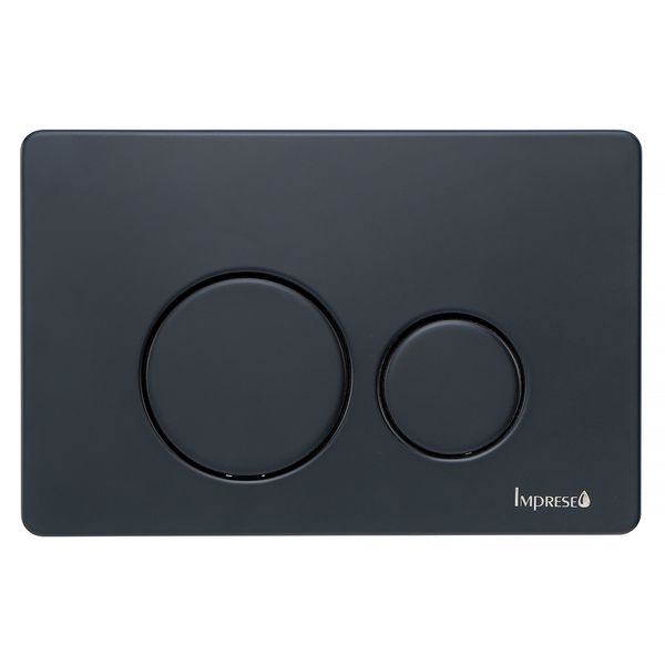Черная кнопка смывная клавиша матовая для инсталляции Imprese i7111SB i7111SB фото